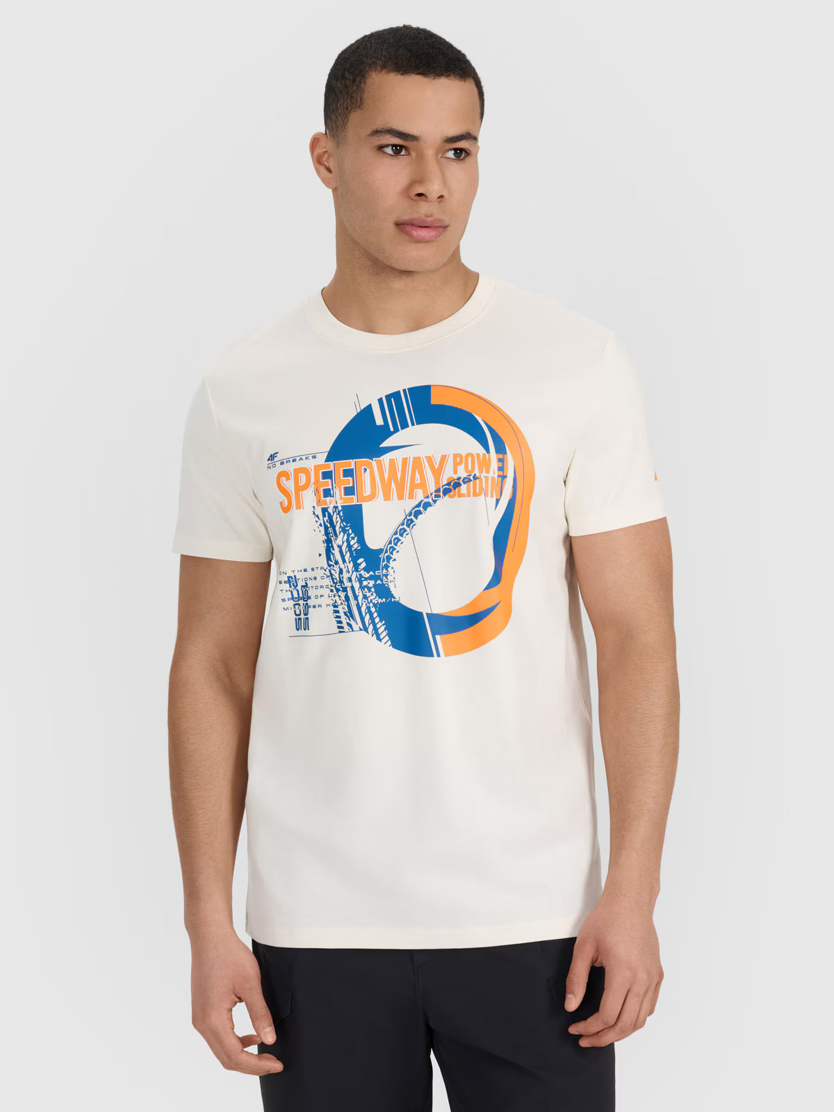 T-shirt regular z nadrukiem męski