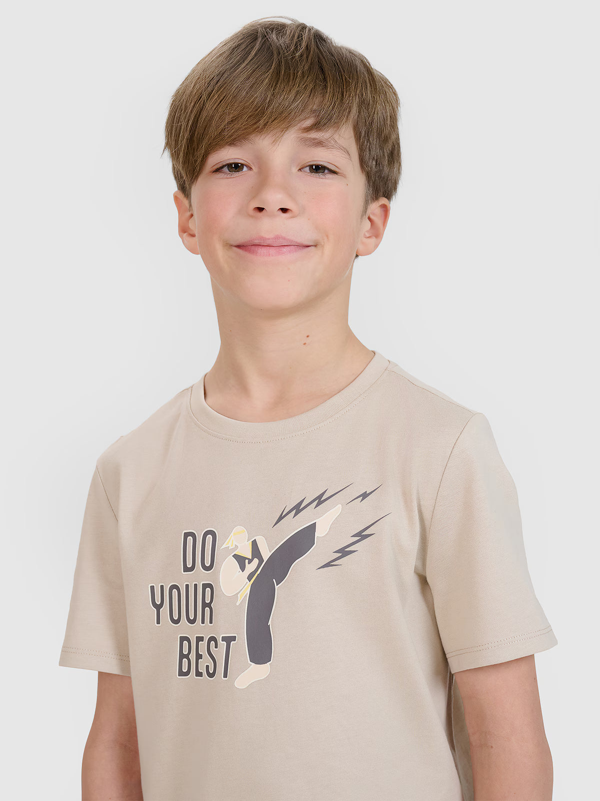 T-shirt regular z nadrukiem chłopięcy
