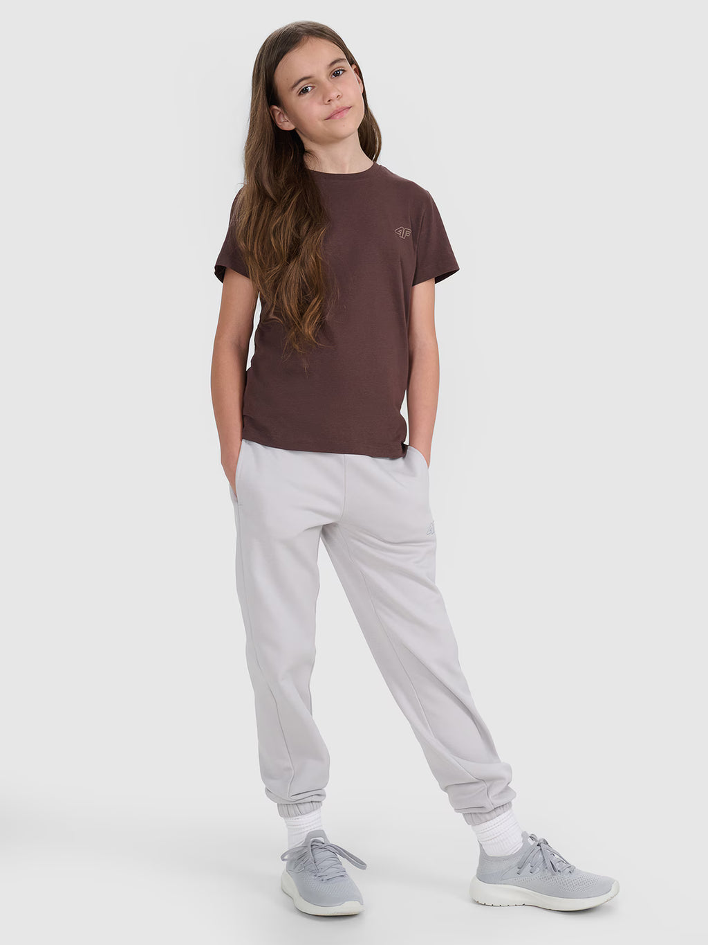 T-shirt regular gładki (2-pack) dziecięcy