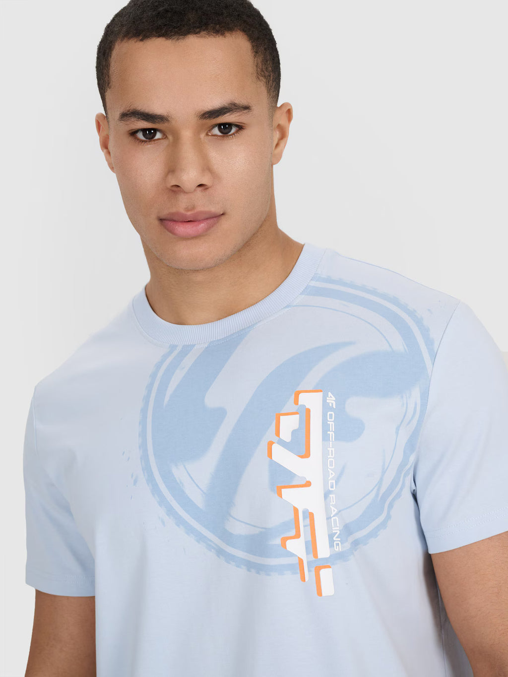T-shirt regular z nadrukiem męski