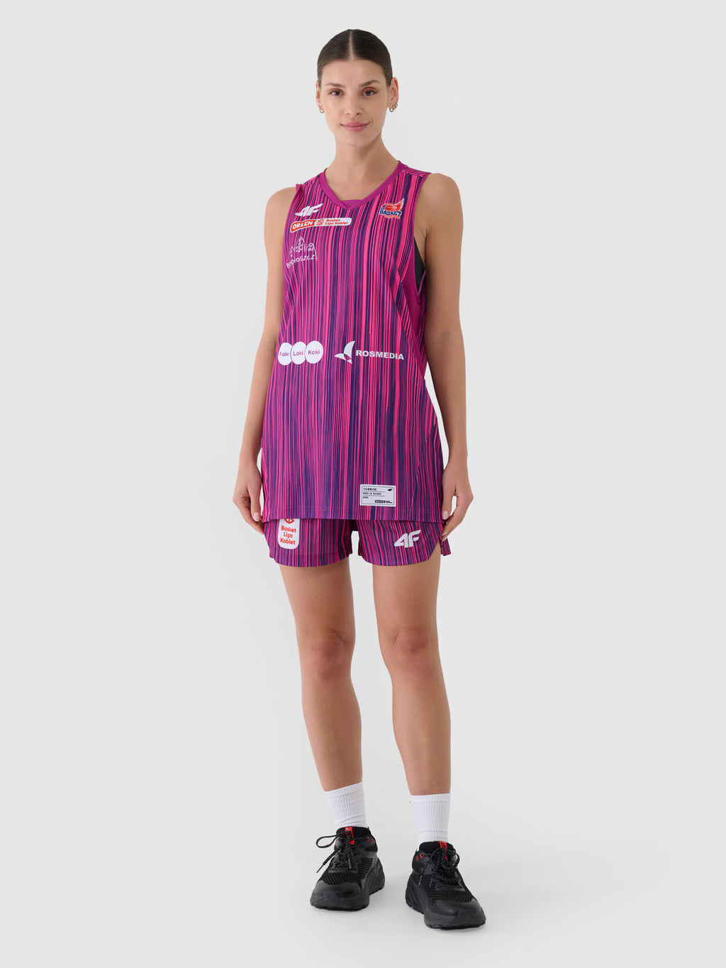 Koszulka meczowa replika wyjazdowa z sezonu 2024/25 damska 4F x KS Basket 25 Bydgoszcz