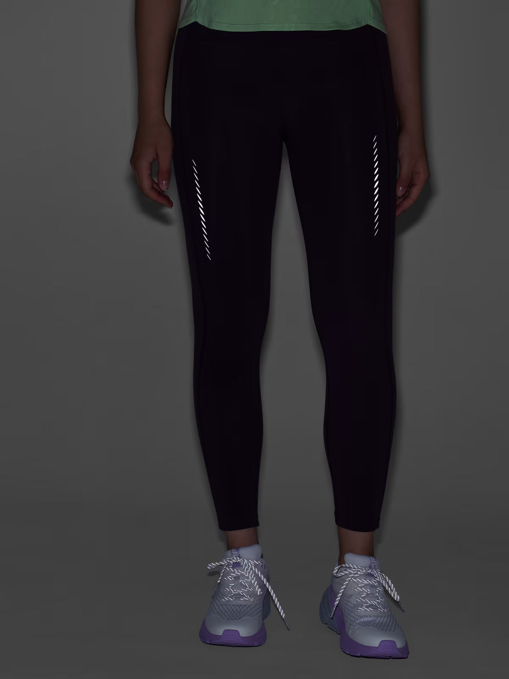 Legginsy do biegania z wysokim stanem damskie