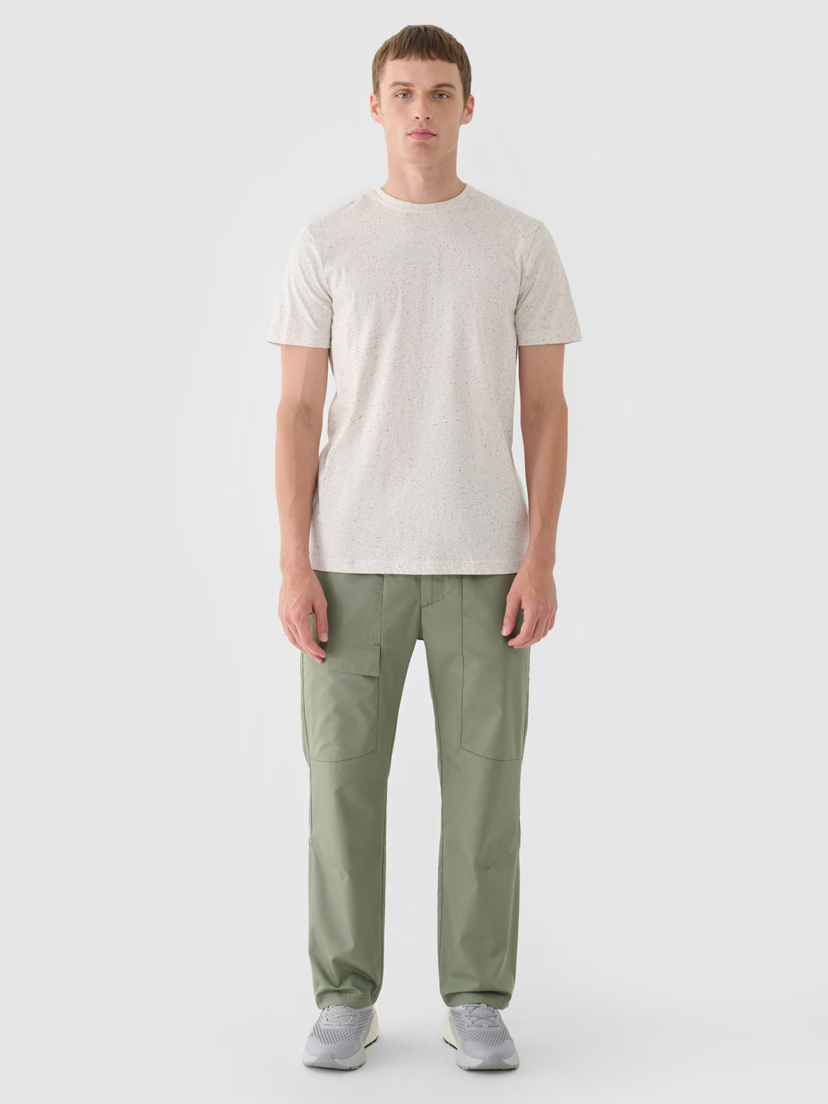 T-shirt regular gładki męski