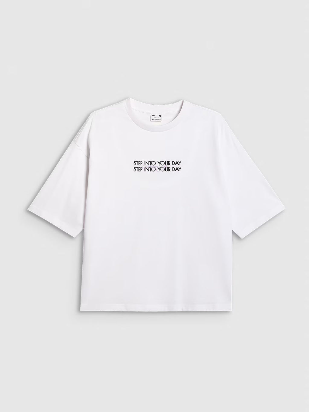 T-shirt oversize z nadrukiem damski