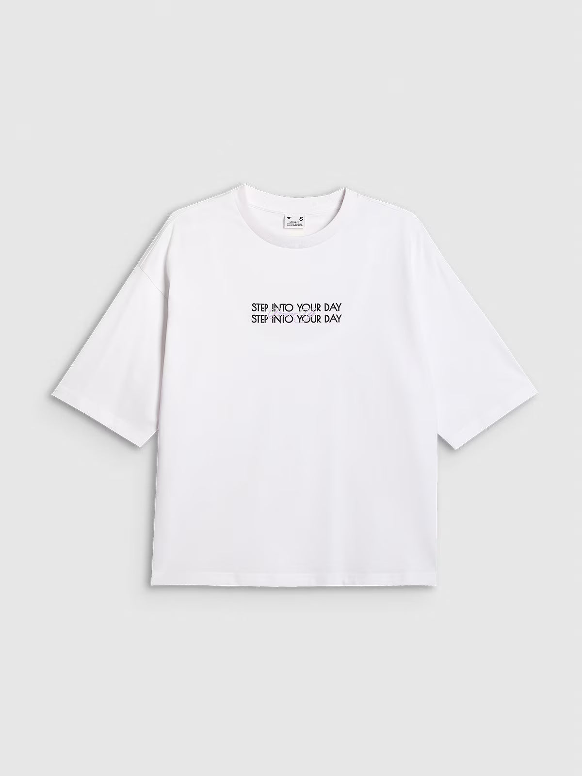 T-shirt oversize z nadrukiem damski