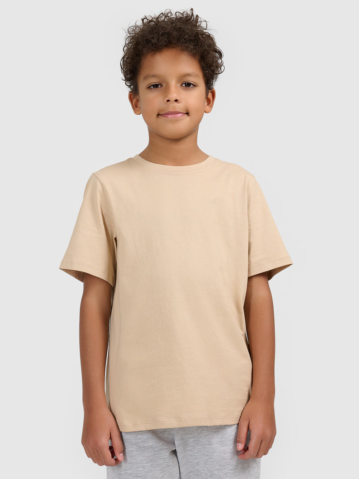 T-shirt regular gładki chłopięcy