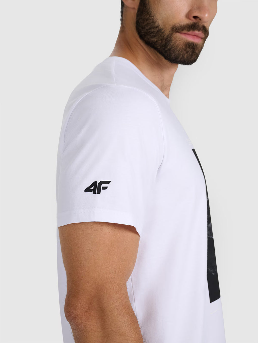 T-shirt regular z nadrukiem męski