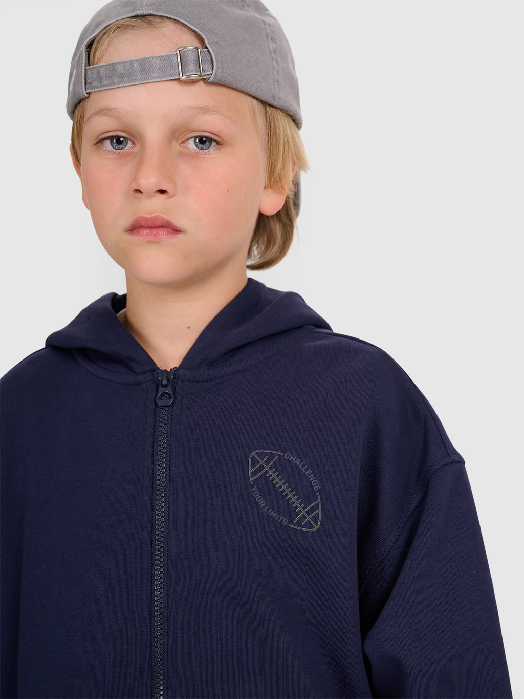 Bluza dresowa rozpinana z kapturem chłopięca