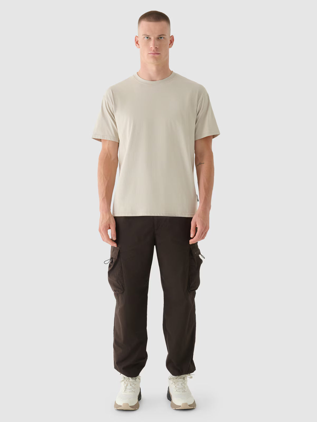 T-shirt oversize z nadrukiem męski