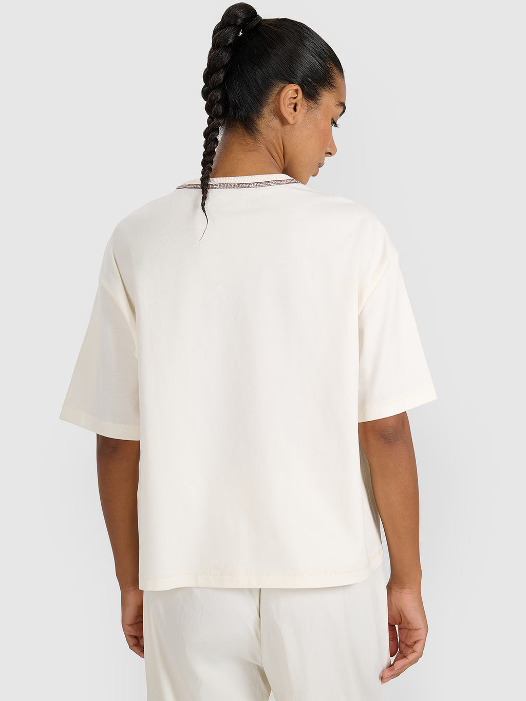 T-shirt oversize z nadrukiem damski