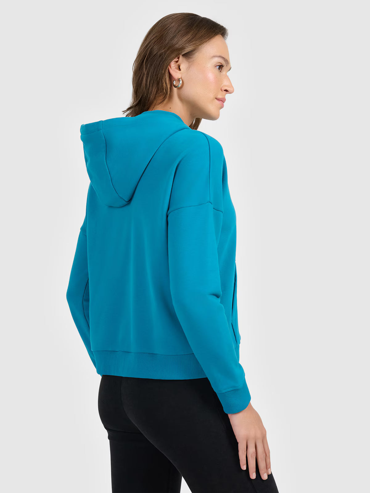 Bluza dresowa rozpinana z kapturem damska