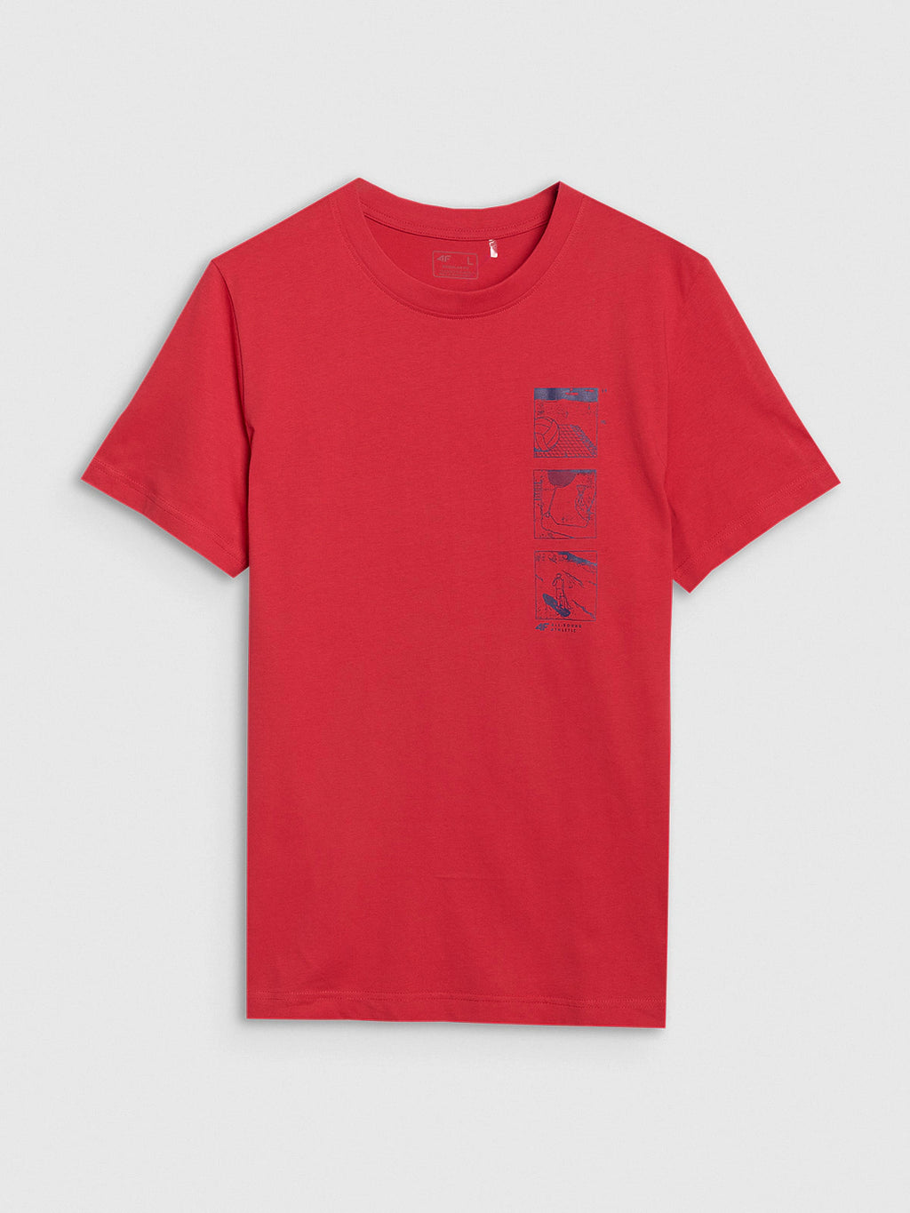 T-shirt regular z nadrukiem męski