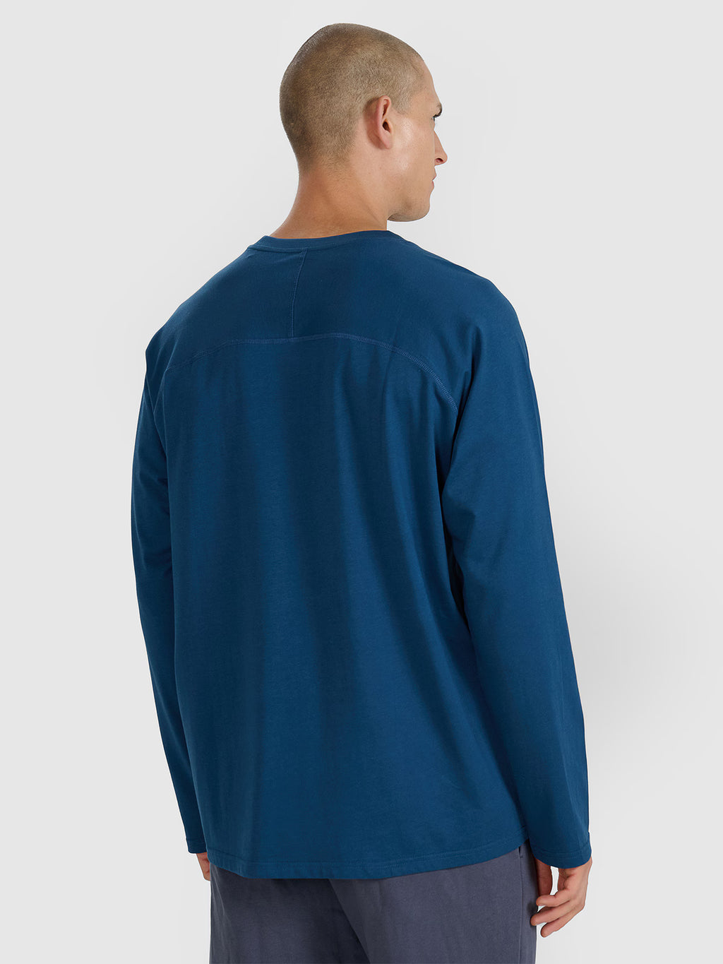 Longsleeve oversize gładki męski