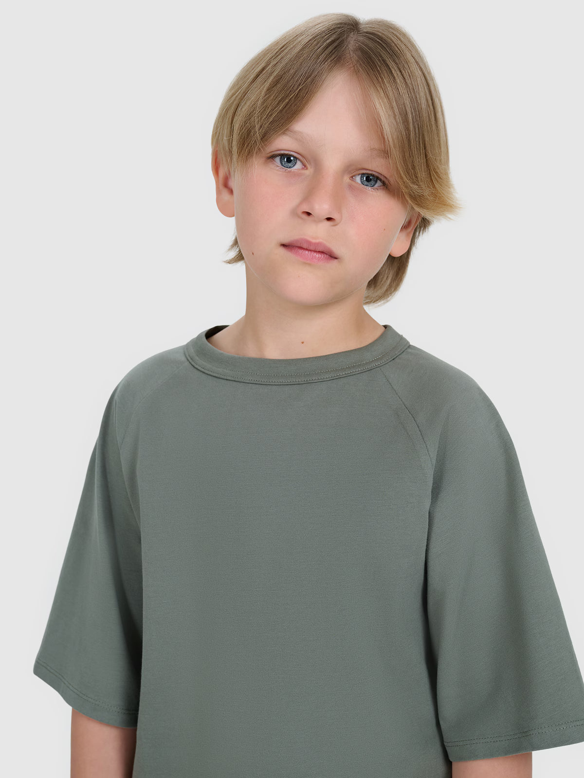 T-shirt oversize gładki chłopięcy