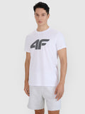 T-shirt regular z nadrukiem męski
