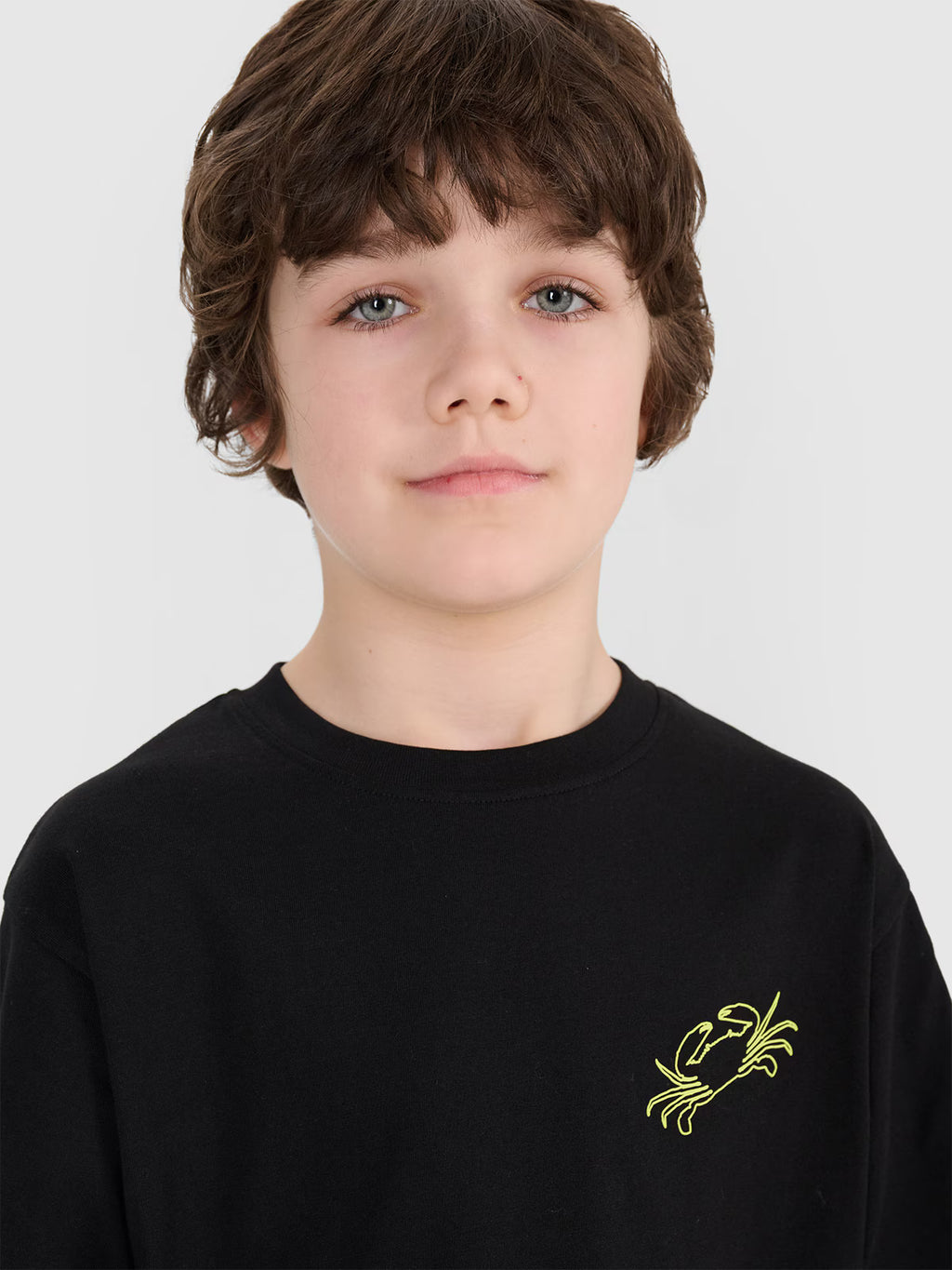 T-shirt oversize z nadrukiem chłopięcy