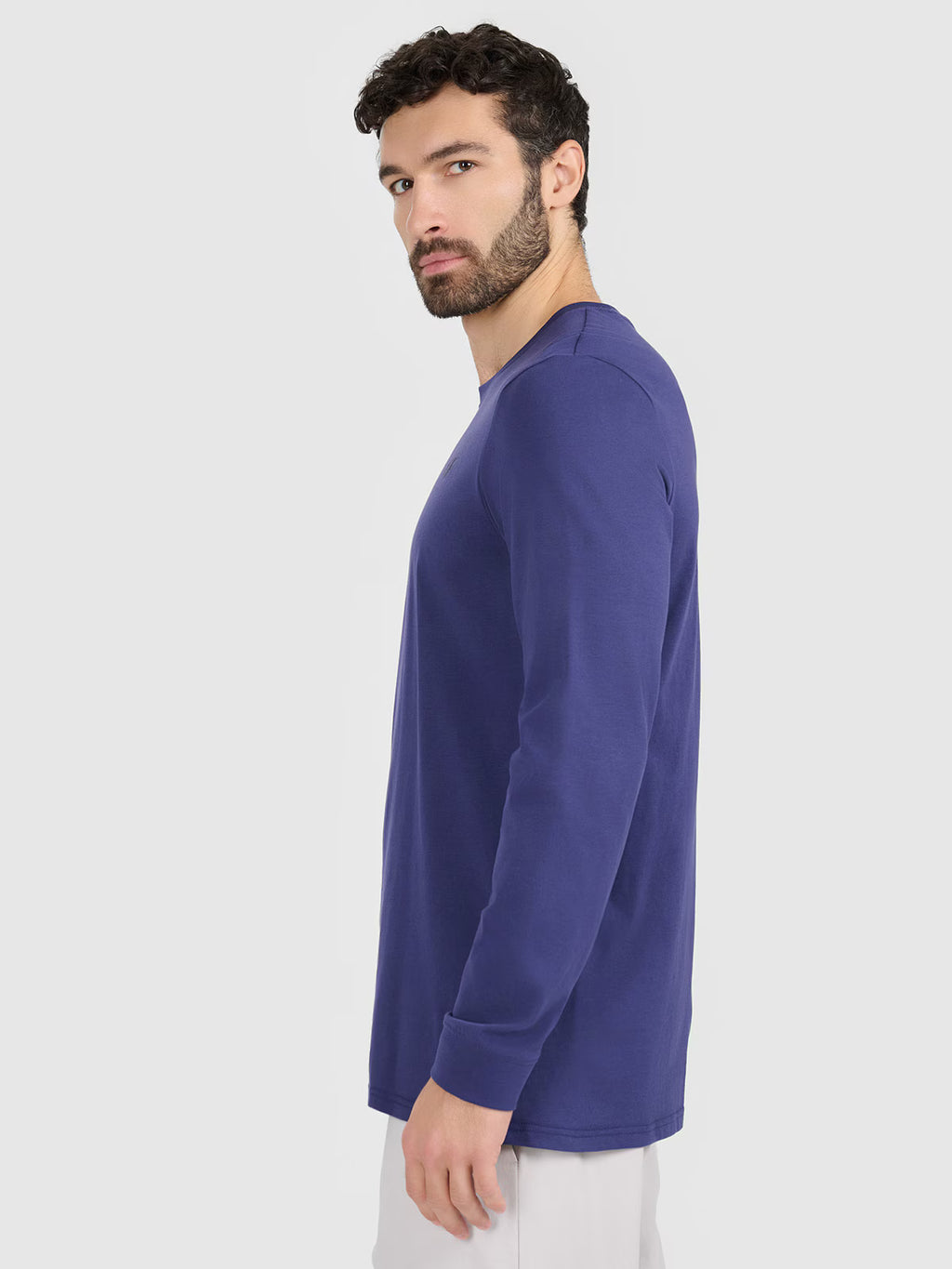 Longsleeve regular gładki męski