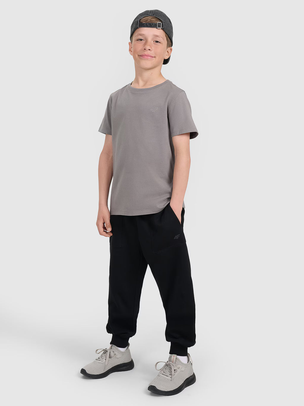 T-shirt regular gładki chłopięcy