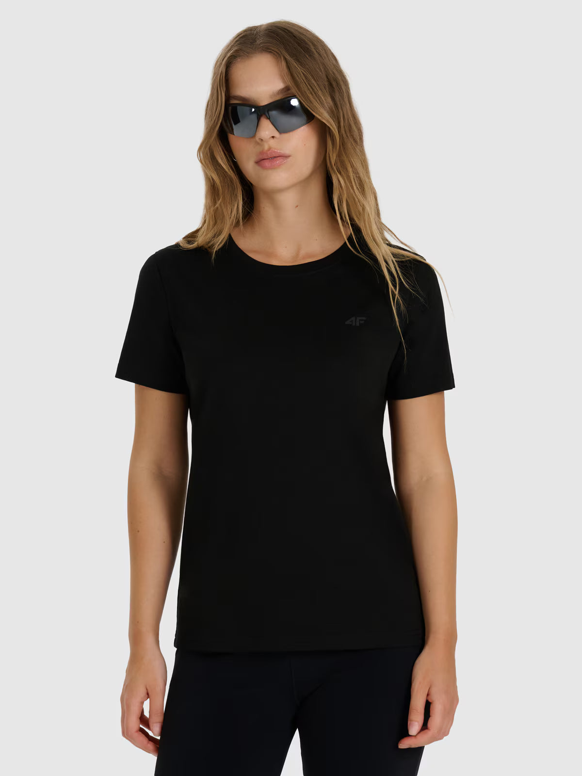 T-shirt regular gładki damski