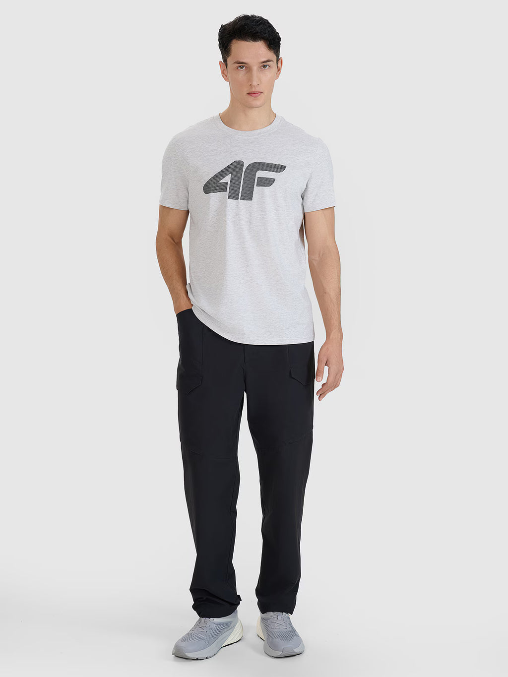 T-shirt regular z nadrukiem męski
