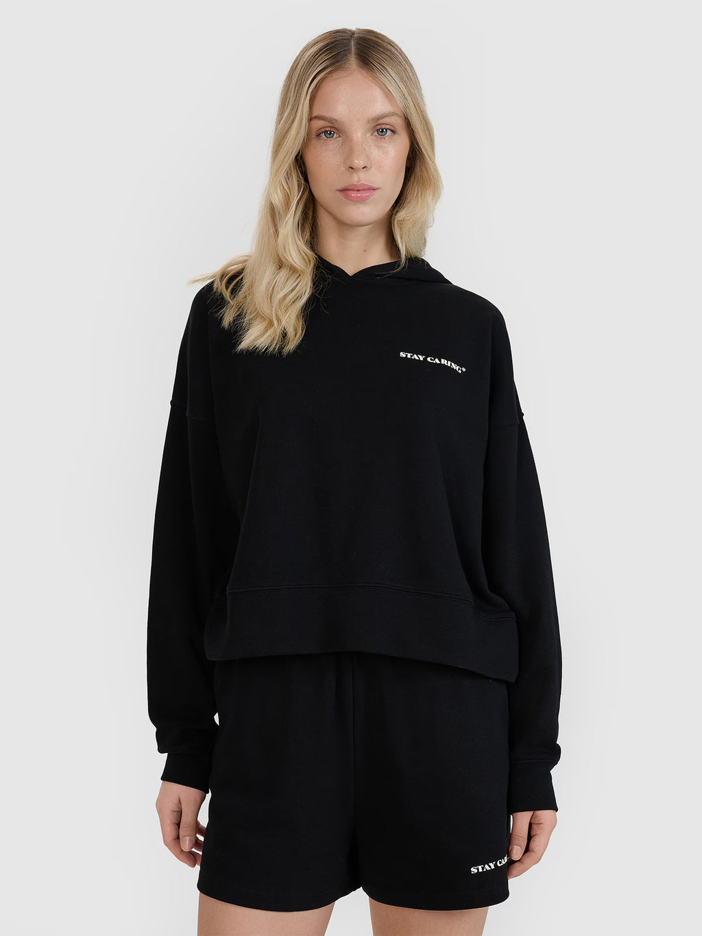 Bluza dresowa nierozpinana z kapturem damska