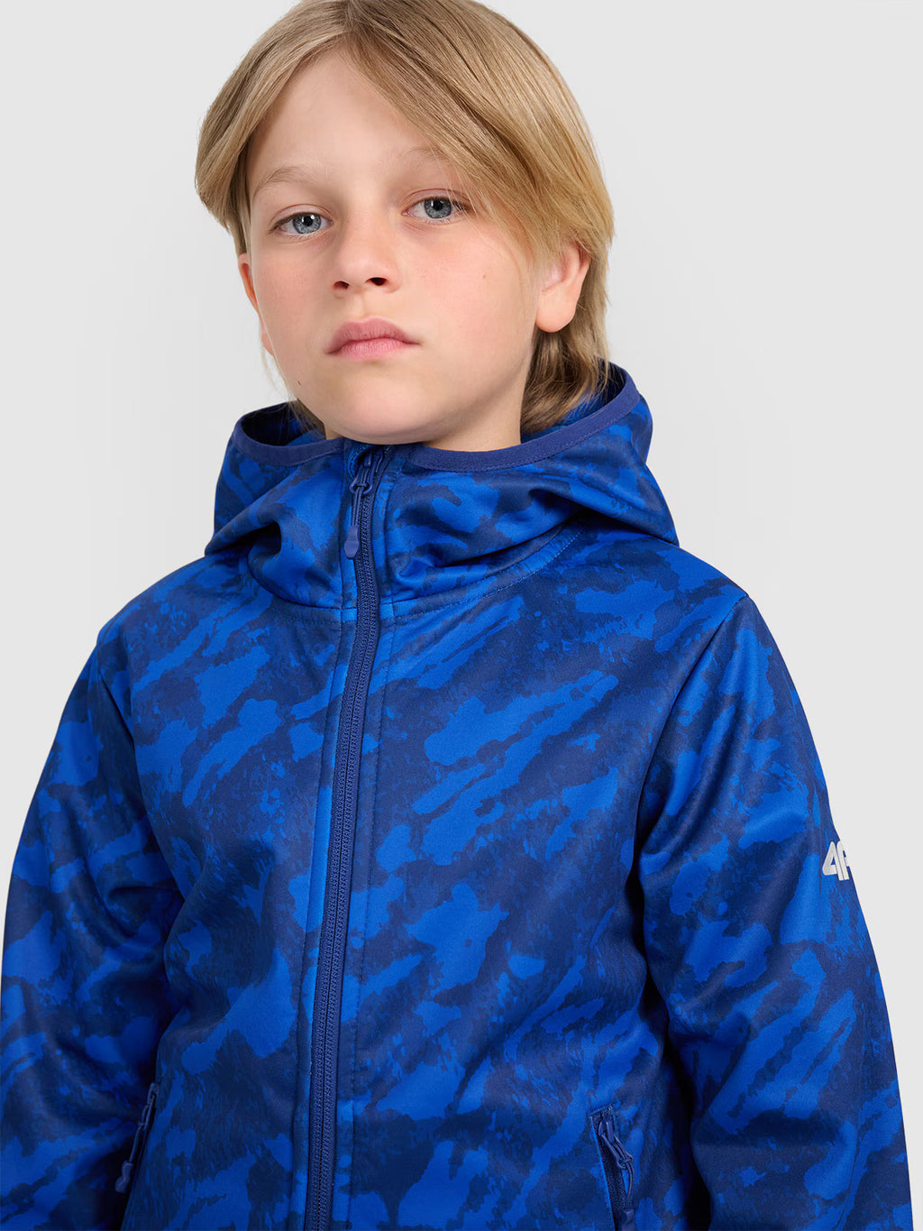 Kurtka softshell wiatroodporna membrana 5000 chłopięca