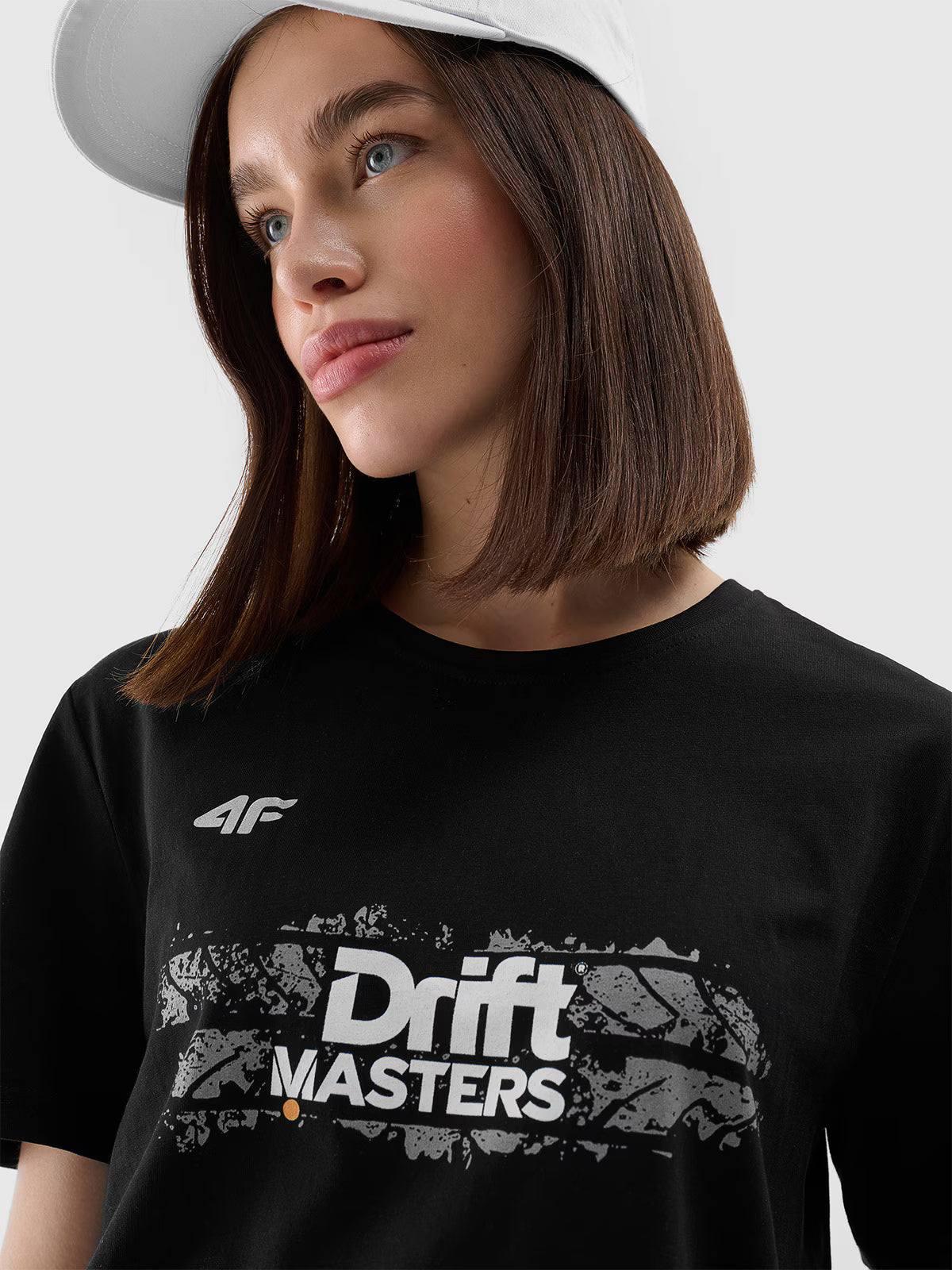 T-shirt regular z nadrukiem uniseks 4F x Drift Masters