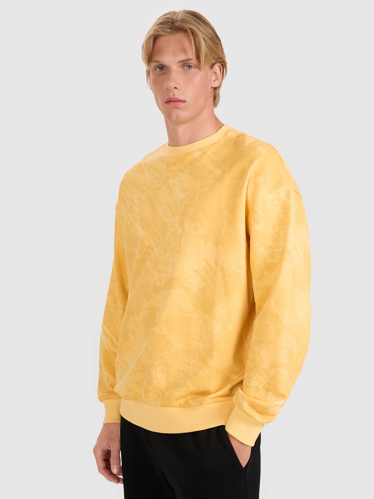 Bluza dresowa nierozpinana bez kaptura męska