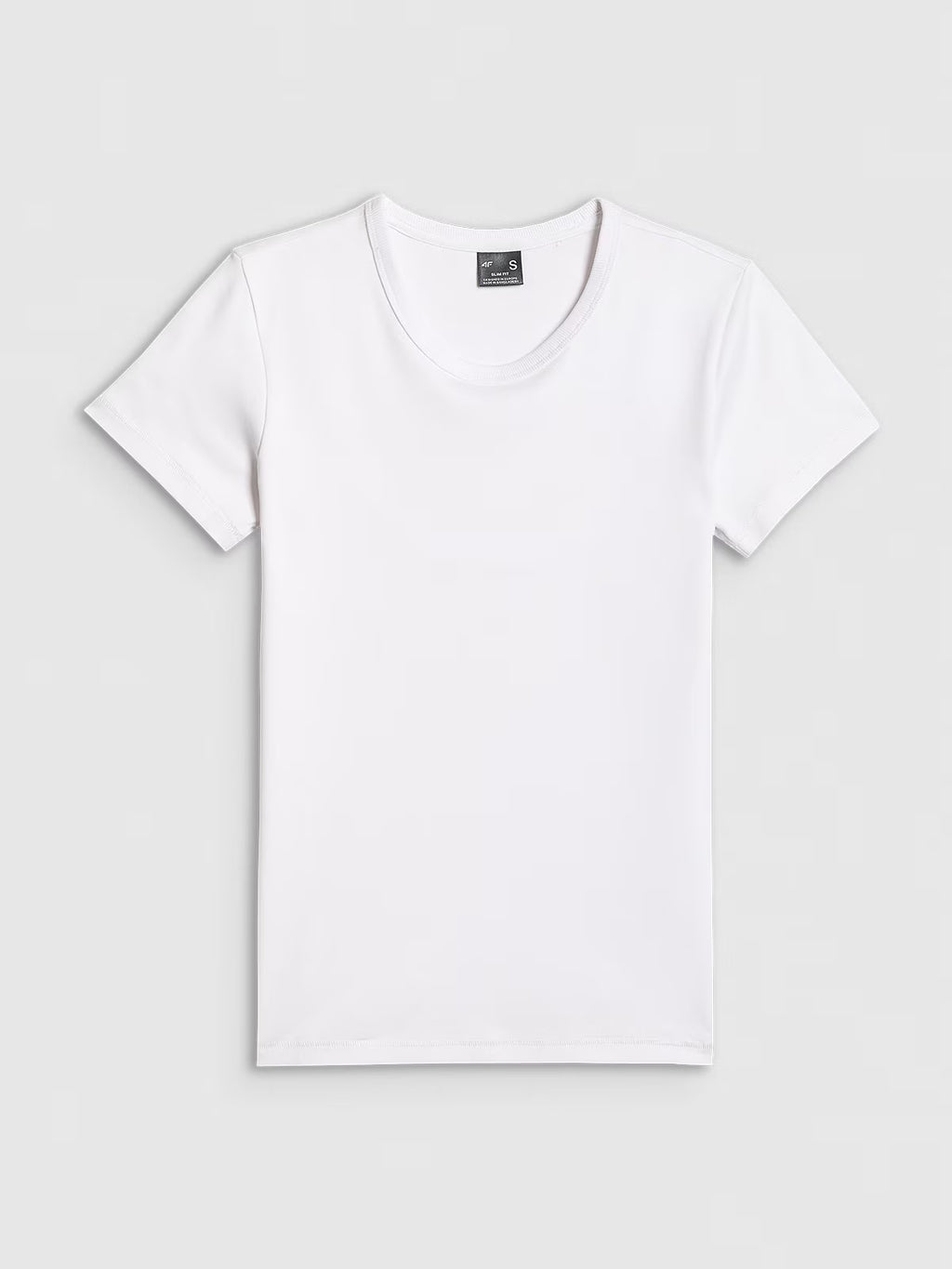 T-shirt slim gładki damski