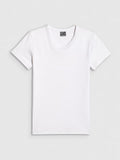 T-shirt slim gładki damski