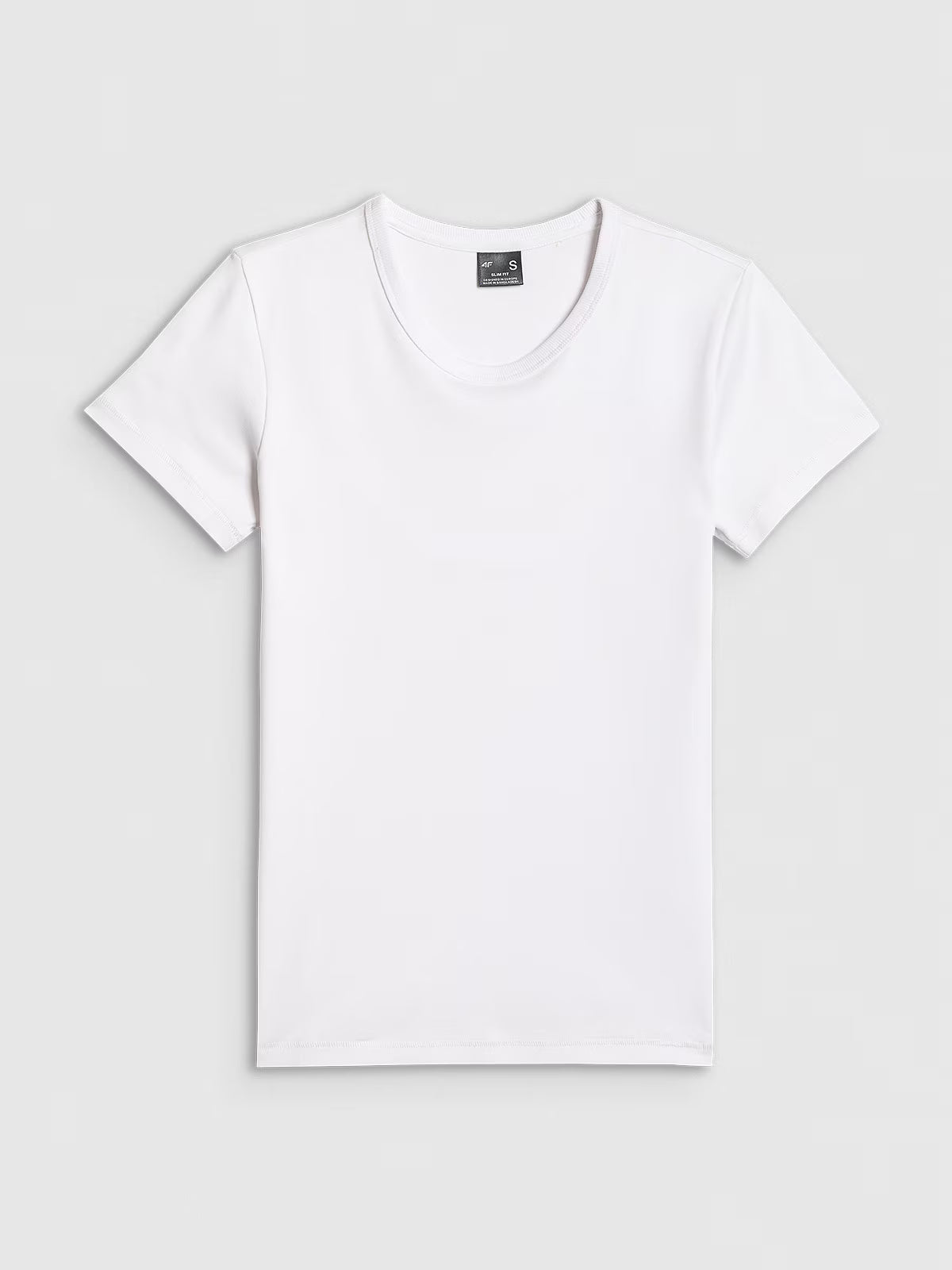 T-shirt slim gładki damski