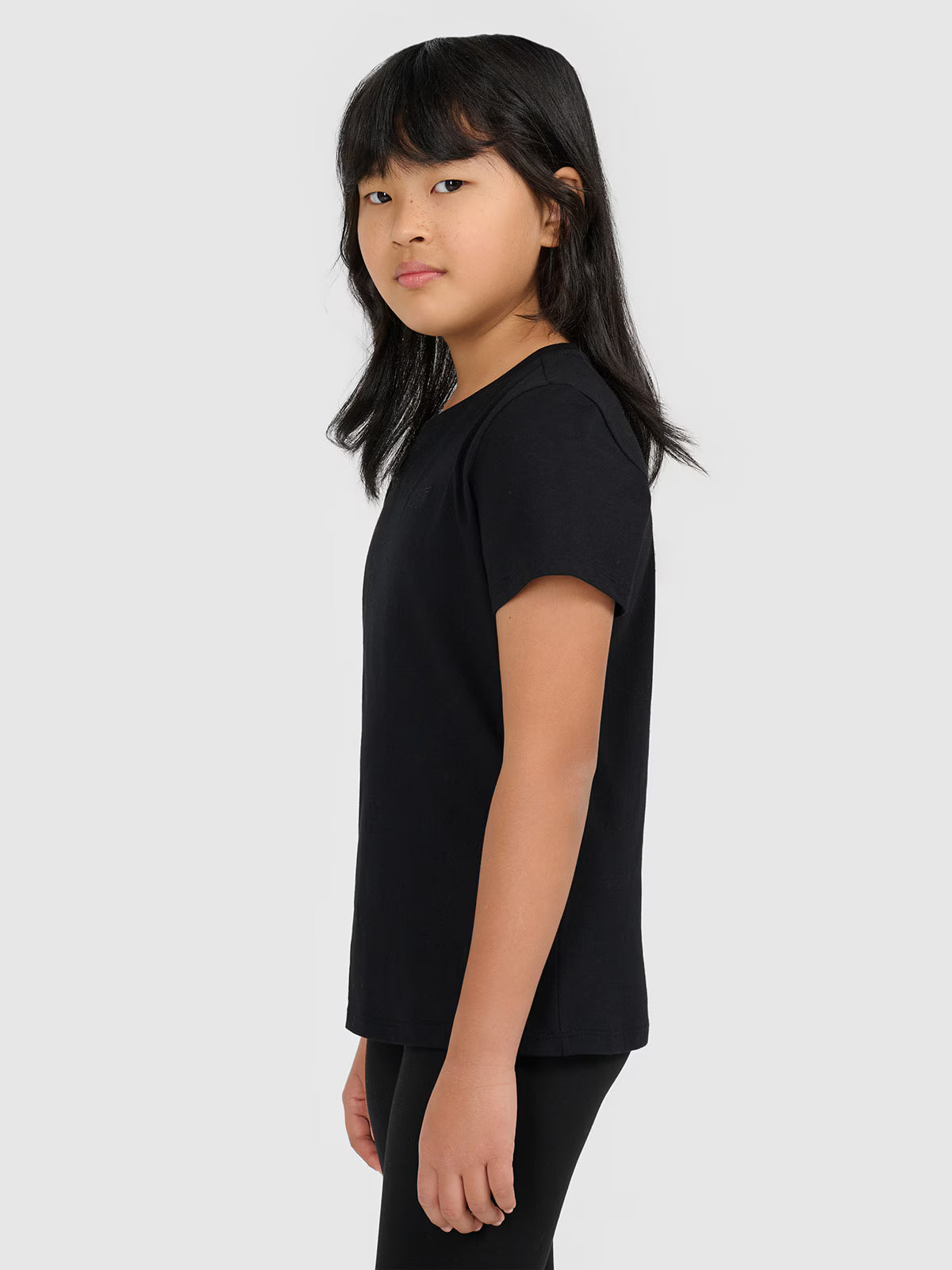 T-shirt gładki dziewczęcy