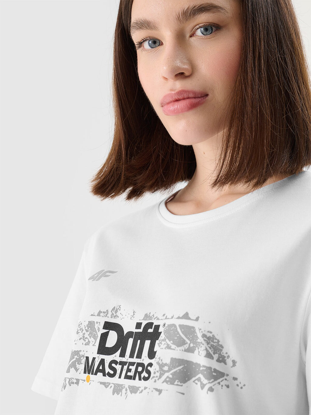 T-shirt regular z nadrukiem uniseks 4F x Drift Masters