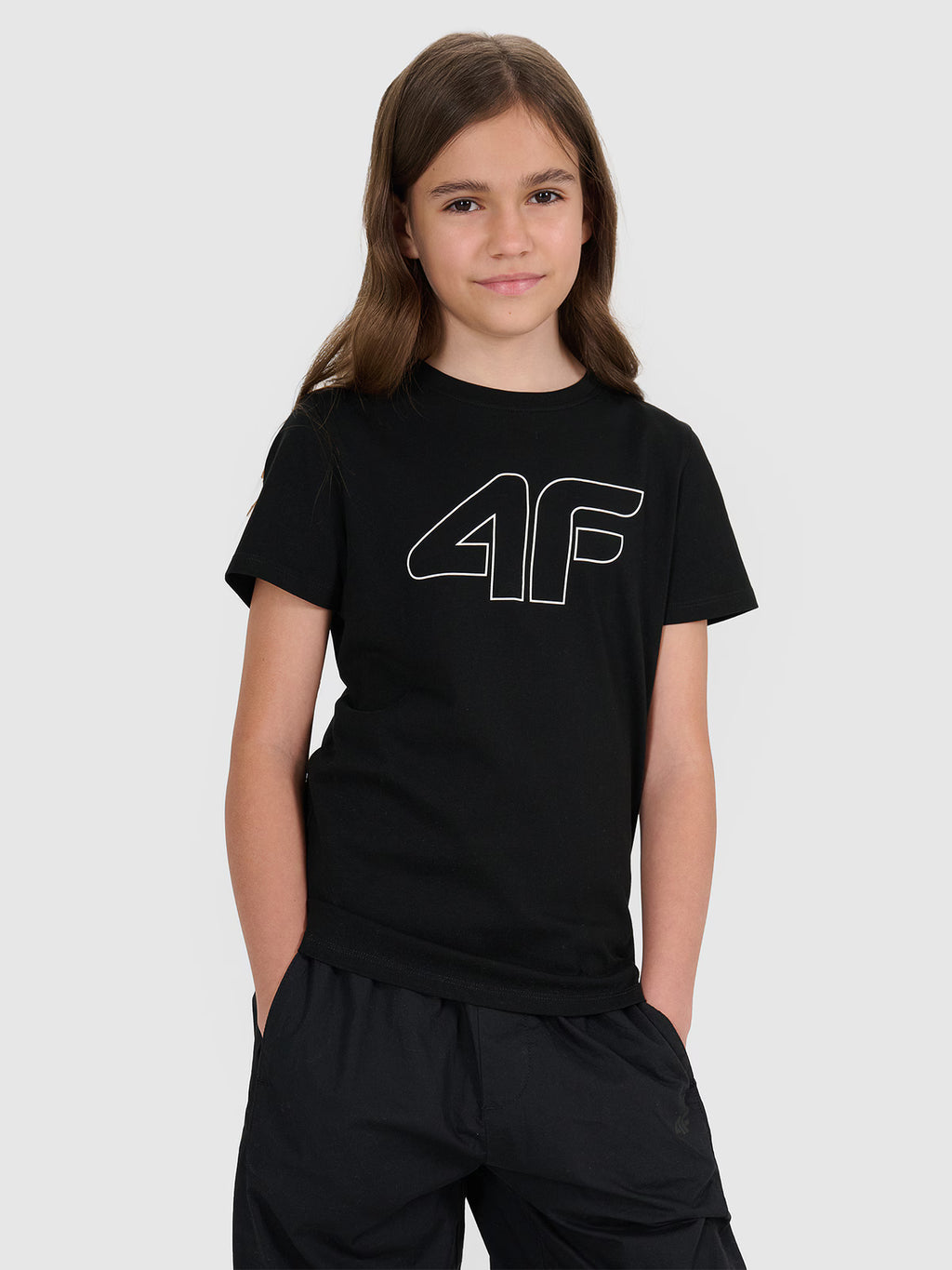 T-shirt regular z nadrukiem dziewczęcy