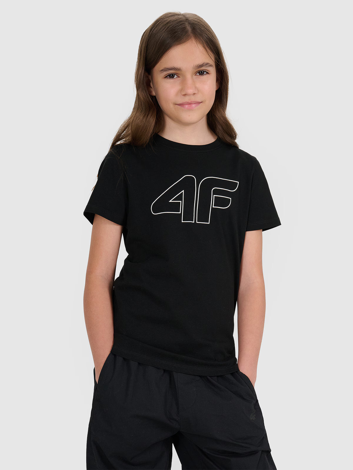 T-shirt regular z nadrukiem dziewczęcy