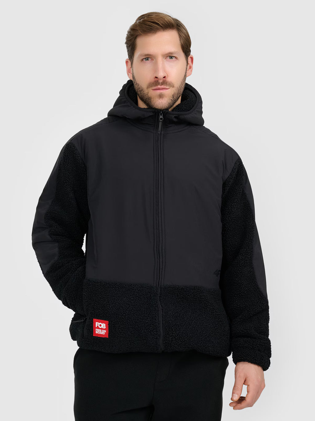 Polar sherpa loose z kapturem męski