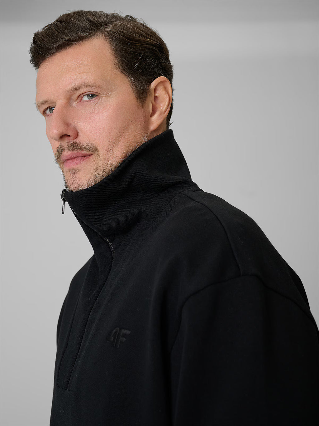 Bluza dresowa regular bez kaptura męska