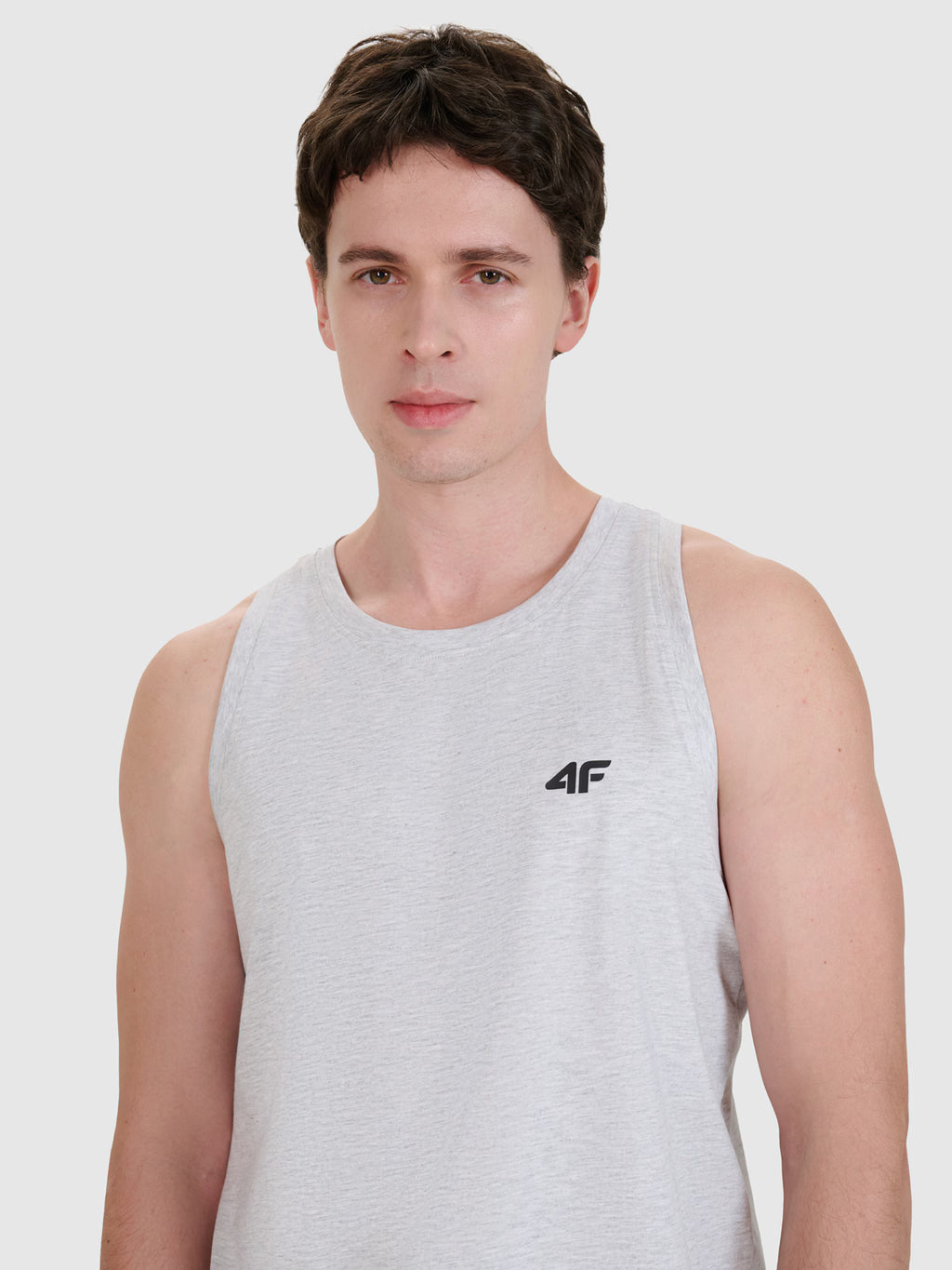 Tank top regular gładki męski