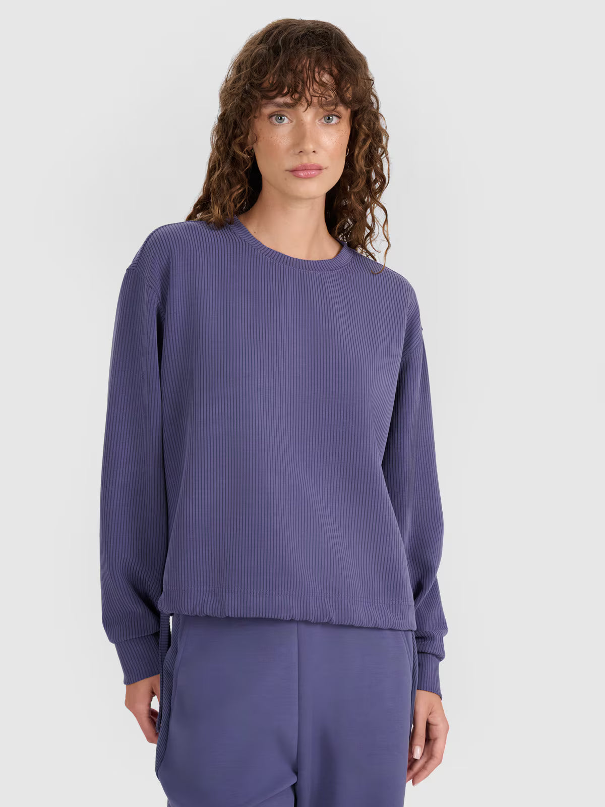 Bluza dresowa nierozpinana z modalem damska