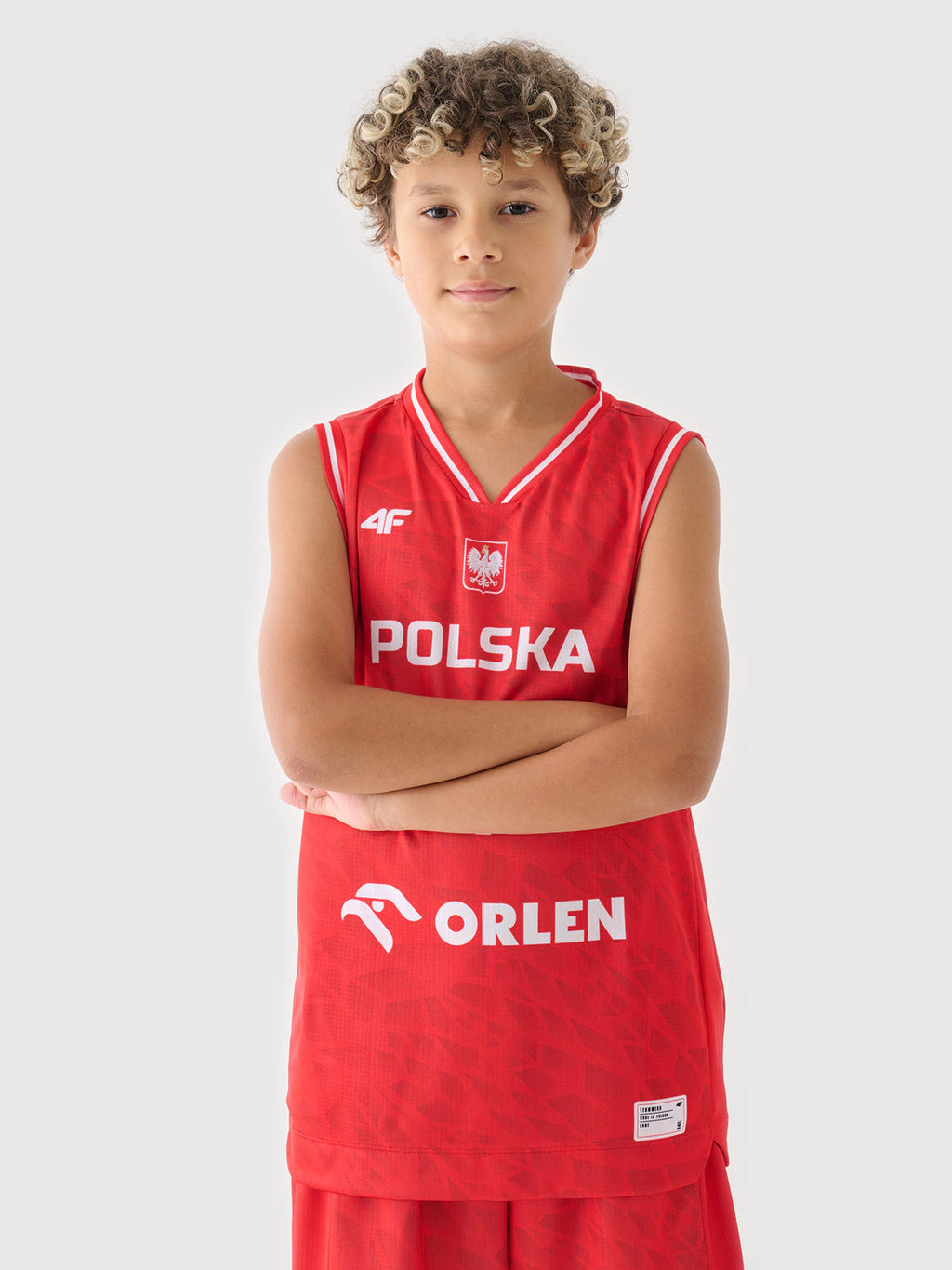 Koszulka reprezentacyjna dziecięca 4F x PZKOSZ 2024 - SOCHAN