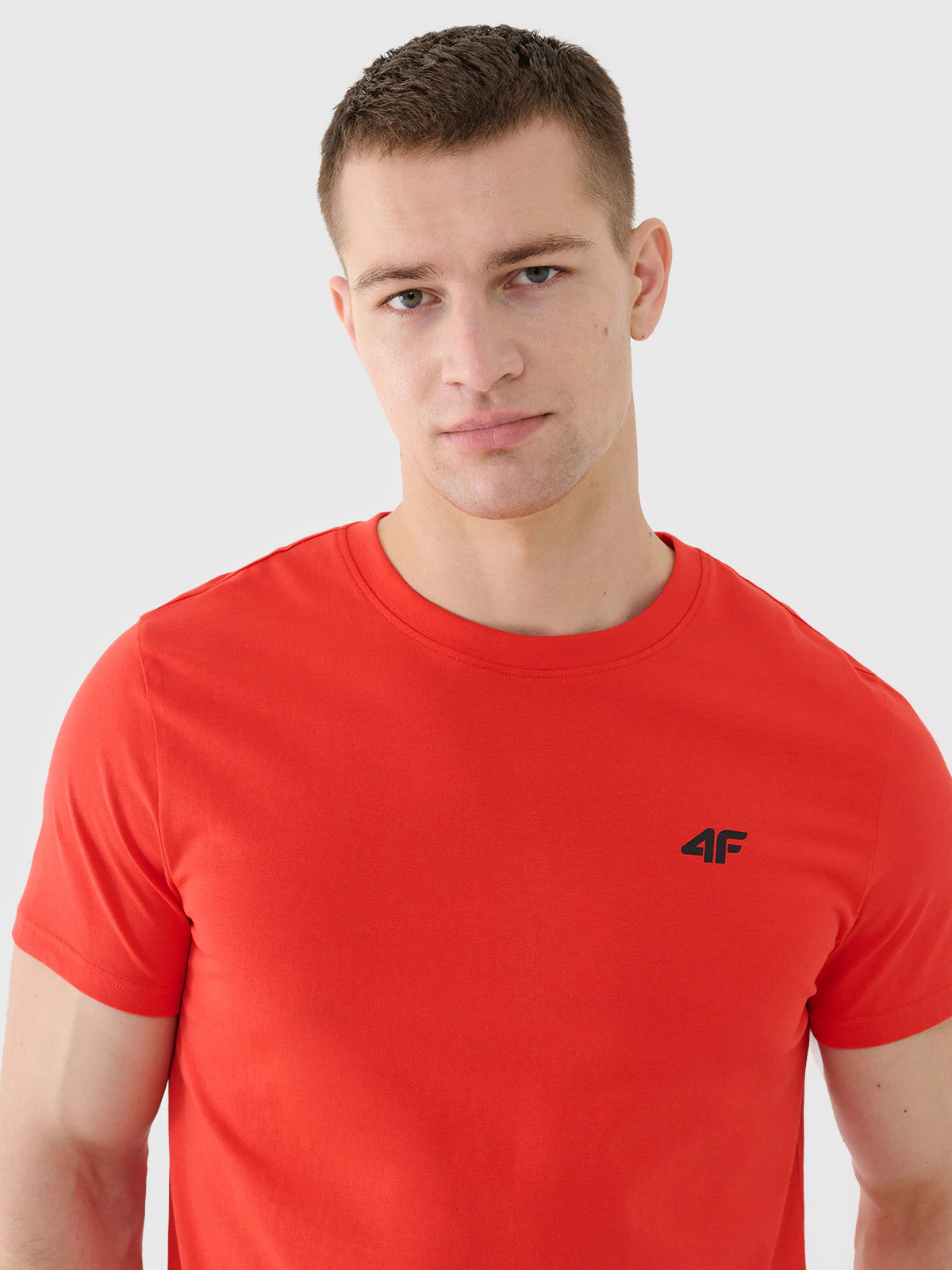 T-shirt regular gładki męski