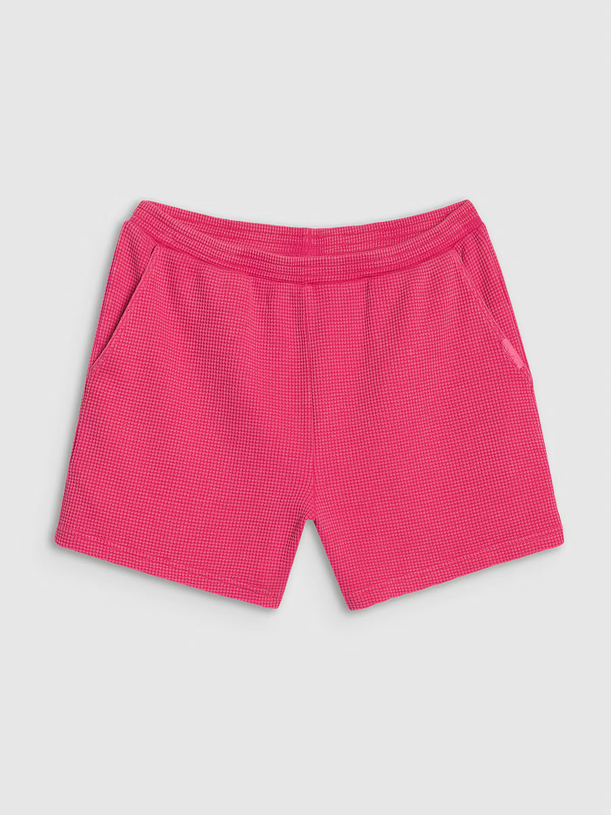 Spodenki casual z dzianiny waflowej damskie