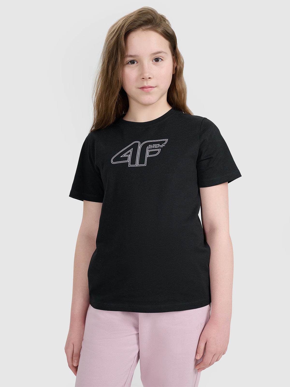 T-shirt regular z nadrukiem dziewczęcy