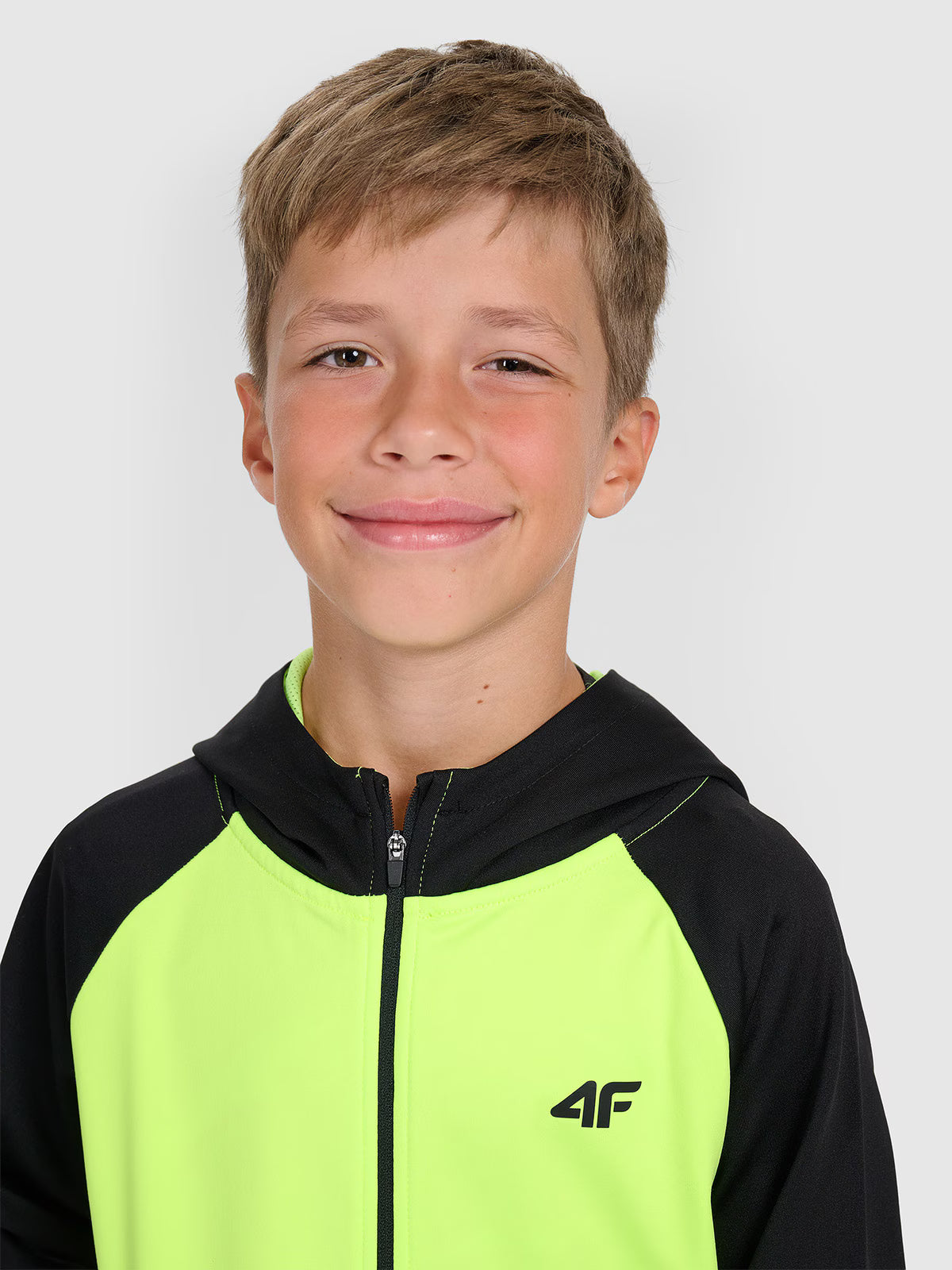 Bluza sportowa rozpinana z kapturem chłopięca