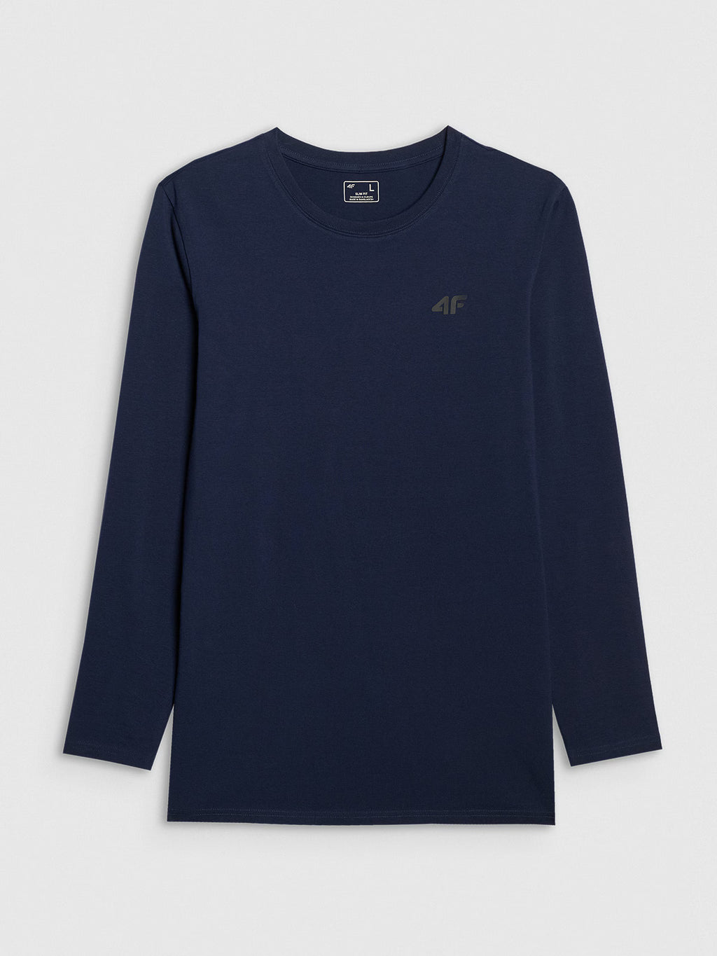 Longsleeve slim gładki męski