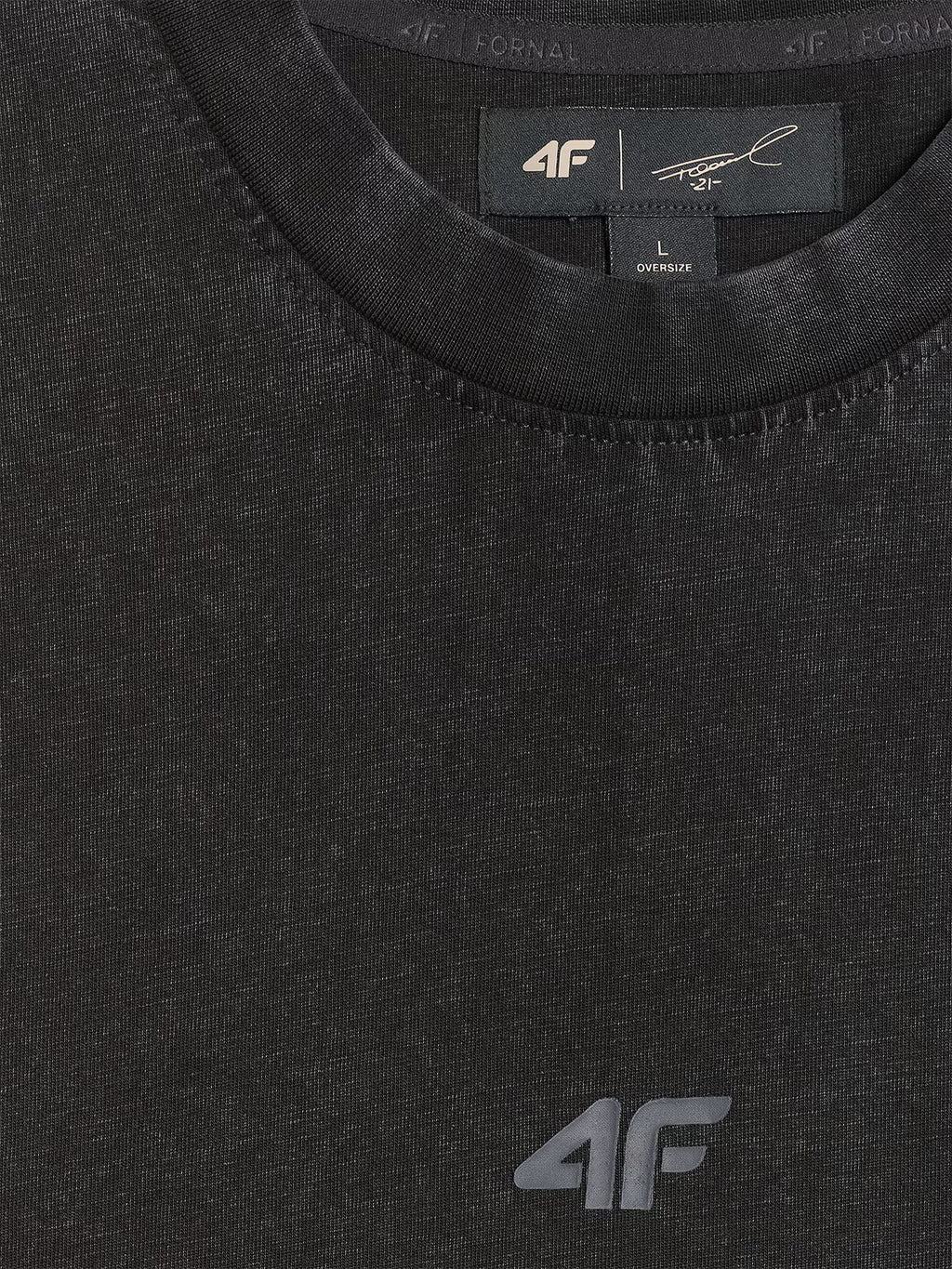 T-shirt oversize gładki męski 4F x Tomasz Fornal