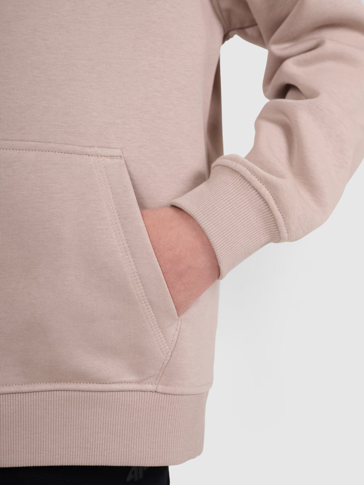 Bluza dresowa nierozpinana z kapturem dziewczęca