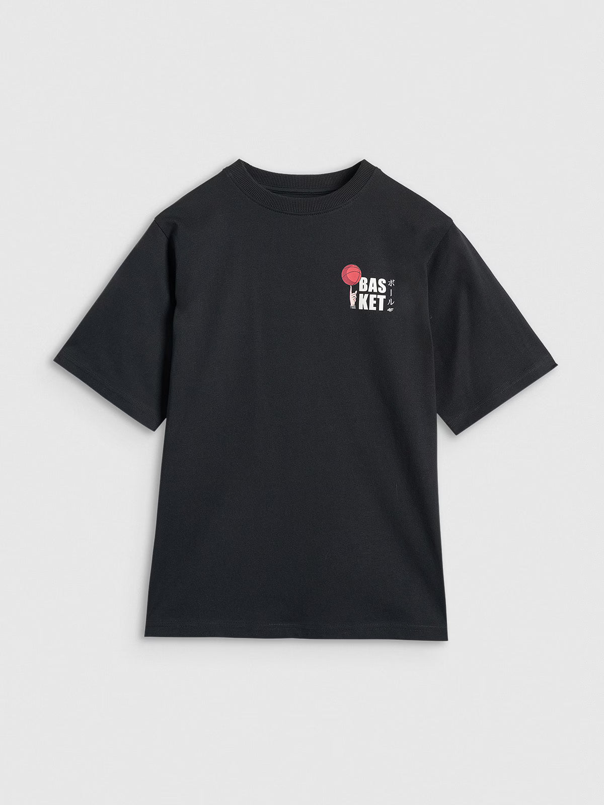 T-shirt oversize z nadrukiem chłopięcy