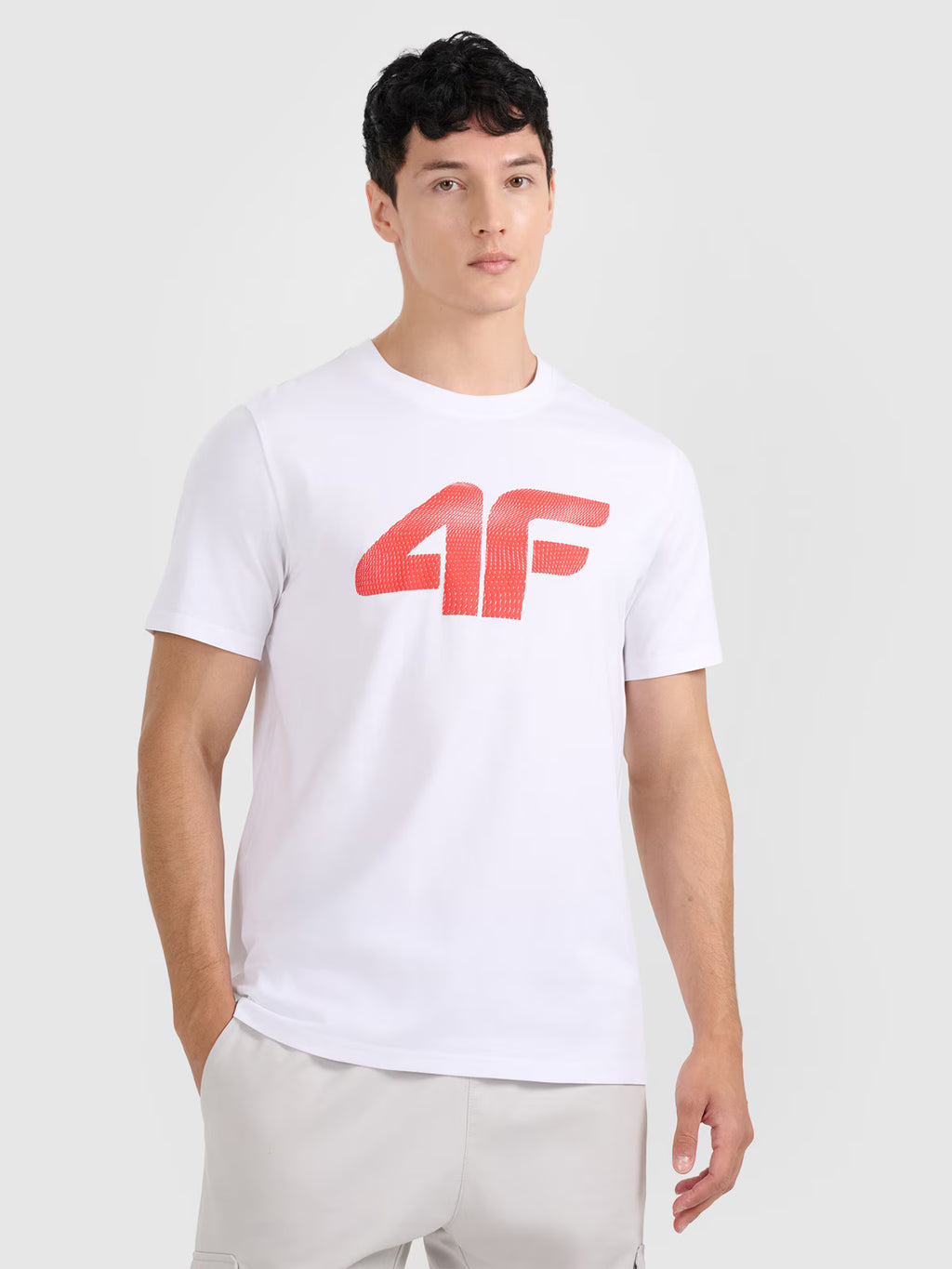 T-shirt regular z nadrukiem męski