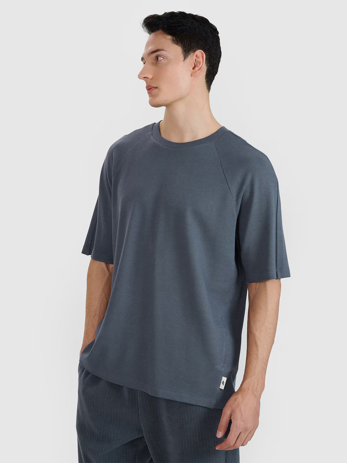 T-shirt oversize z modalem męski